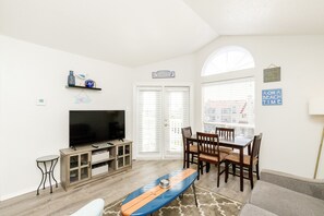 Bright and airy living space with natural light
