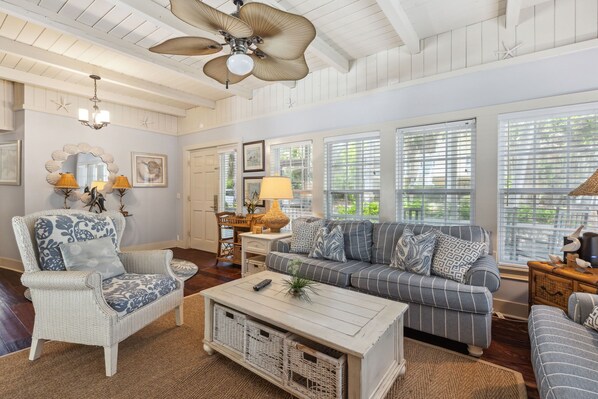 Living Room with Flat Screen TV