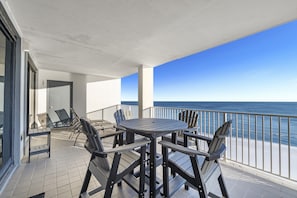 Private Balcony overlooking the Beach and the Gulf of Mexico