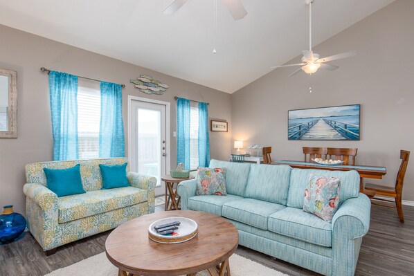 Spacious, open living area designed for seamless flow and social connection