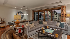 Great room with balcony access