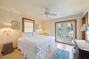 KING PRIMARY BEDROOM WITH FRENCH DOORS AND BEAUTIFUL VIEWS