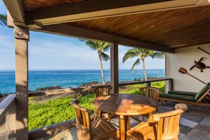 Teak Dining on Ocean Front Lanai