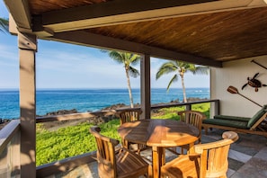 Teak Dining on Ocean Front Lanai