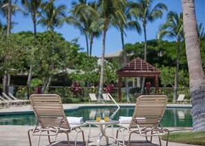 Community Pool and Pool Lounge Chairs