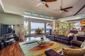 Large Comfortable Living Area With Ocean Views