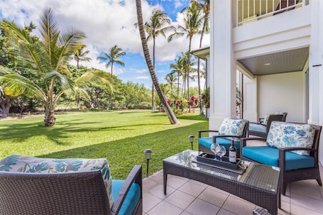 Spacious Lanai with Outdoor Furniture Set