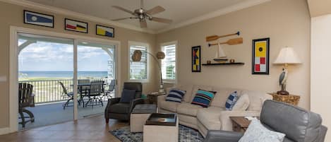 Have a Maritime – 4th Floor Corner Condo with Golf & Ocean Views at Cinnamon Beach