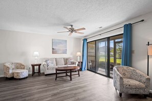 Simple and modern living area, perfect for those nights you want to stay in and relax!