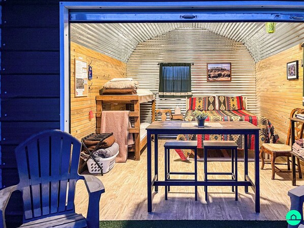 Glamping unit at Night