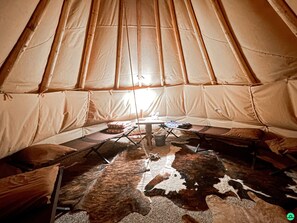Tipi at night 