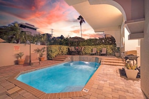 Dive into your pristine shared pool!