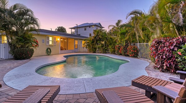 Outdoor Patio / Private Heated Pool