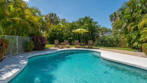 Outdoor Patio / Private Heated Pool