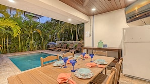 Outdoor Dining / Private Heated Pool