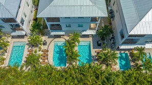 Aerial View of Home - left side is unit