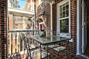 Balcony dining set-up