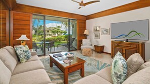 Poipu Kapili Resort #18 - Living Room - Parrish Kauai
