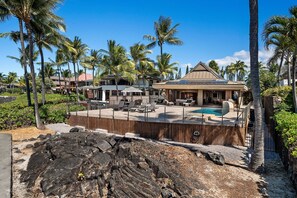 Situated Along Kona Coasts Rocky Shore