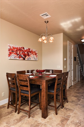 Dining Room - Share memories and stories while enjoying a family style meal around the Dining Table