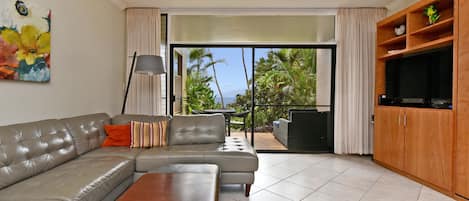 Living room and lanai