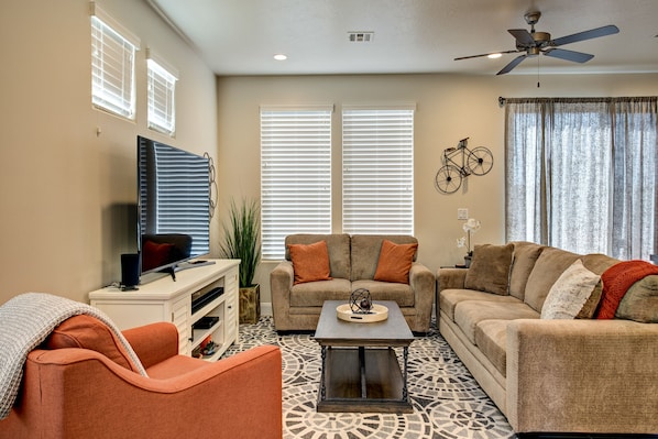 Living Room Side View - Enjoy plenty of seating in the Living Room while spending time with family and friends