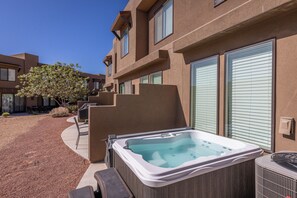 Back Patio with Private Hot Tub