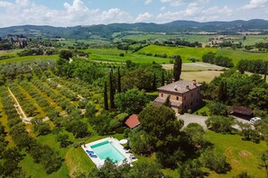Schwimmbad, Baum, Landschaft, Wohngebiet, Vogelperspektive, Resort, Luftaufnahmen, Estate, Landscaping, Design