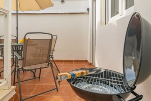 屋外ダイニングエリア