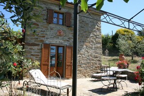 Plant, Building, Furniture, Property, Table, Window, Chair, Shade, Cottage, Outdoor Furniture