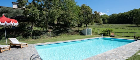 Water, Sky, Plant, Swimming Pool, Azure, Building, Shade, Tree, Grass, Rectangle