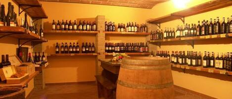 the wine-cellar