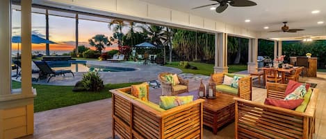 Outdoor living at its finest! Private pool plus sunsets at Kamilo House