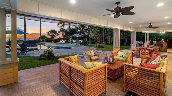 Outdoor living at its finest! Private pool plus sunsets at Kamilo House