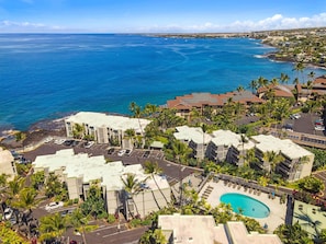 Ariel view of the Alii Villas complex