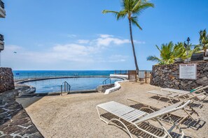 Common area Pool 2 outside our Kona Oceanfront Condo