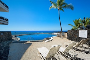 Ocean front pool Outside Casa De Emdeko 328