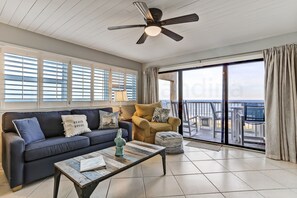 Living Room and Balcony with Ocean View