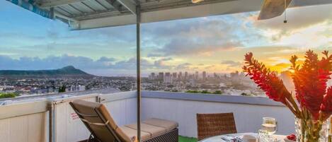 Diamondhead View from Balcony @ Sunset