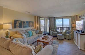 Comfortable Living Area with Ocean Views!