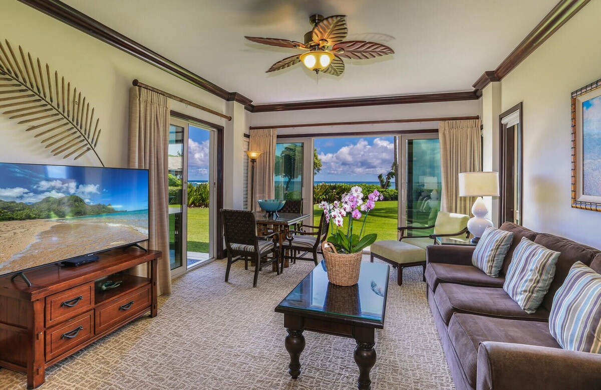 Waipouli Beach Resort Exquisite Oceanfront! Ground Level AC Pool