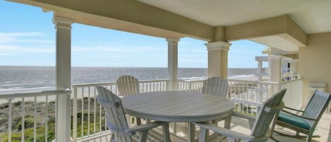 Ocean views from the deck.