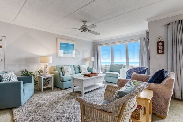 Living Room W/ Ocean View