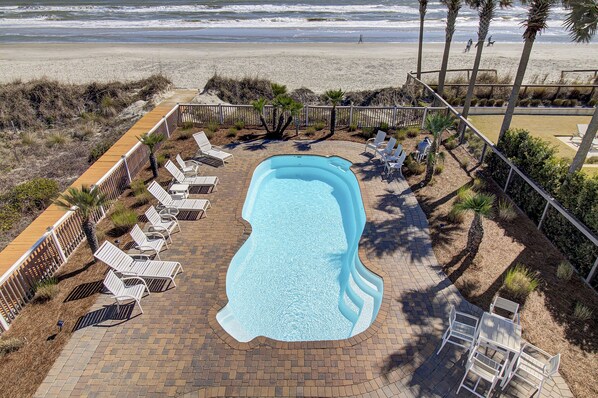 Oceanfront living with a private pool!