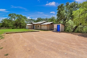 Parking area adjacent to the home.