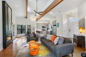 Open concept living space with lots of natural light