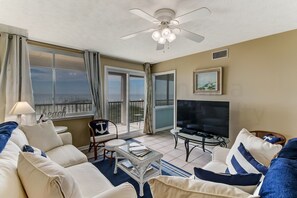Living Room and Balcony with Ocean View