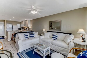 Living Room and Balcony with Ocean View