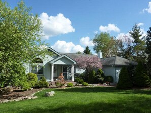 Manicured front yard