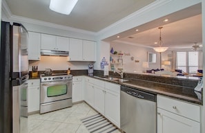 Kitchen with plenty of space to cook.